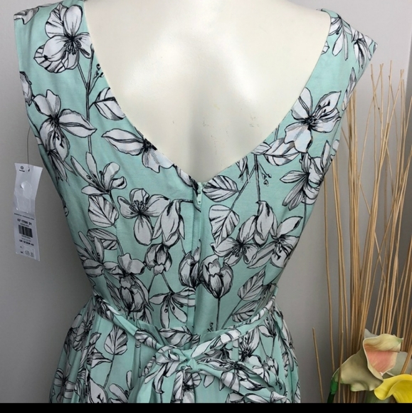 DOROTHY PERKINS • Floral Midi Full Dress • Size 10 - Picture 4 of 6